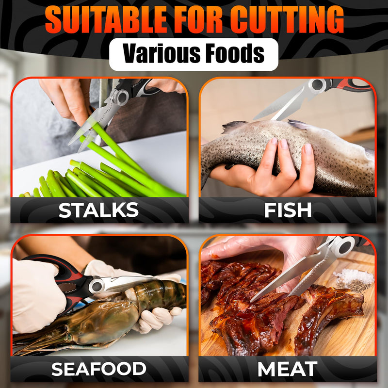 Premium 6-in-1 Multifunctional Kitchen Scissor