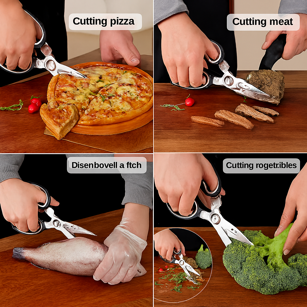 Premium 6-in-1 Multifunctional Kitchen Scissor