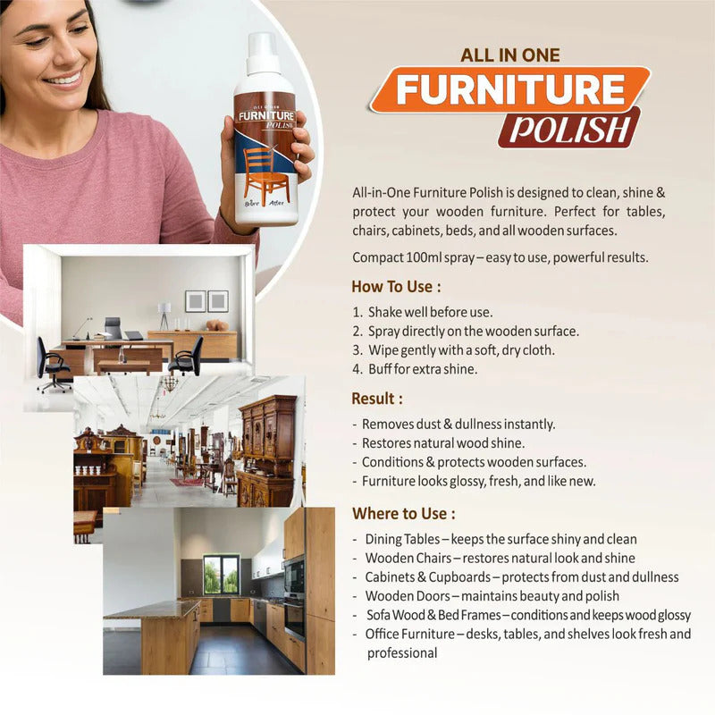 EverShine – Furniture Polish Spray (Buy 1 Get 2 Free)